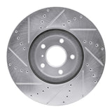 Dynamic Friction 2007-2015 Infiniti Q60 Front Right Drilled & Slotted Silver Brake Rotor by Dynamic Friction Company 631-68011R