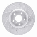 Dynamic Friction 2007-2015 Infiniti Q60 Front Right Drilled & Slotted Silver Brake Rotor by Dynamic Friction Company 631-68011R