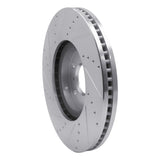Dynamic Friction 2007-2015 Infiniti Q60 Front Right Drilled & Slotted Silver Brake Rotor by Dynamic Friction Company 631-68011R