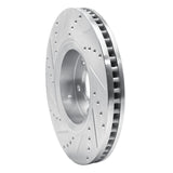 Dynamic Friction 2005-2014 Infiniti QX70 Front Right Drilled & Slotted Silver Brake Rotor by Dynamic Friction Company 631-68014R