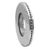Dynamic Friction 2007-2024 Infiniti QX56 Front Right Drilled & Slotted Silver Brake Rotor by Dynamic Friction Company 631-68016R