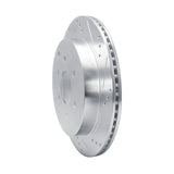 Dynamic Friction 2010-2024 Infiniti QX80 Rear Right Drilled & Slotted Silver Brake Rotor by Dynamic Friction Company 631-68017R