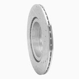 Dynamic Friction 2019-2024 Infiniti QX55 Rear Left Drilled & Slotted Silver Brake Rotor by Dynamic Friction Company 631-68019L