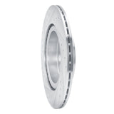 Dynamic Friction 2019-2024 Infiniti QX50 Rear Right Drilled & Slotted Silver Brake Rotor by Dynamic Friction Company 631-68019R