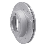 R1 Concepts 1994-2022 Beaver Motorcoach Contessa Front/Rear Left Drilled & Slotted Silver Brake Rotor by R1 Concepts 631-71009L