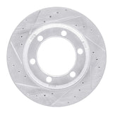 R1 Concepts 1994-2022 Beaver Motorcoach Contessa Front/Rear Left Drilled & Slotted Silver Brake Rotor by R1 Concepts 631-71009L