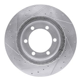 R1 Concepts 1994-2022 Beaver Motorcoach Contessa Rear Right/Front Right Drilled & Slotted Silver Brake Rotor by R1 Concepts 631-71009R