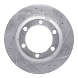 R1 Concepts 1994-2022 Beaver Motorcoach Contessa Rear Right/Front Right Drilled & Slotted Silver Brake Rotor by R1 Concepts 631-71009R