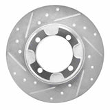 R1 Concepts 1985-1991 Dodge Colt Front Left Drilled & Slotted Silver Brake Rotor by R1 Concepts 631-72002L
