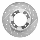 R1 Concepts 1985-1991 Dodge Colt Front Right Drilled & Slotted Silver Brake Rotor by R1 Concepts 631-72002R