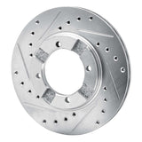 R1 Concepts 1983-1991 Dodge Colt Front Left Drilled & Slotted Silver Brake Rotor by R1 Concepts 631-72003L