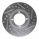 R1 Concepts 1983-1991 Dodge Colt Front Left Drilled & Slotted Silver Brake Rotor by R1 Concepts 631-72003L