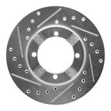 R1 Concepts 1983-1991 Dodge Colt Front Left Drilled & Slotted Silver Brake Rotor by R1 Concepts 631-72003L