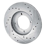 R1 Concepts 1983-1991 Dodge Colt Front Left Drilled & Slotted Silver Brake Rotor by R1 Concepts 631-72003L