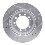 R1 Concepts 1983-1989 Chrysler Conquest Rear Left Drilled & Slotted Silver Brake Rotor by R1 Concepts 631-72005L