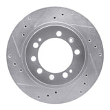 R1 Concepts 1983-1989 Chrysler Conquest Rear Left Drilled & Slotted Silver Brake Rotor by R1 Concepts 631-72005L