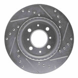 R1 Concepts 1985-1987 Mitsubishi Galant Front Left Drilled & Slotted Silver Brake Rotor by R1 Concepts 631-72007L