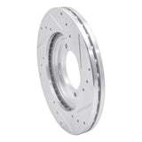 R1 Concepts 1984-1990 Dodge Colt Front Left Drilled & Slotted Silver Brake Rotor by R1 Concepts 631-72009L