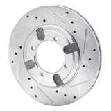 R1 Concepts 1984-1990 Dodge Colt Front Right Drilled & Slotted Silver Brake Rotor by R1 Concepts 631-72009R