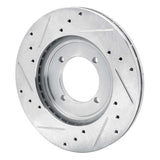 R1 Concepts 1984-1990 Dodge Colt Front Right Drilled & Slotted Silver Brake Rotor by R1 Concepts 631-72009R