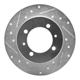 R1 Concepts 1988-1993 Dodge 2000 GTX Rear Left Drilled & Slotted Silver Brake Rotor by R1 Concepts 631-72011L