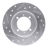 R1 Concepts 1988-1993 Dodge Colt Rear Right Drilled & Slotted Silver Brake Rotor by R1 Concepts 631-72011R