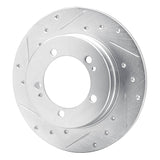 R1 Concepts 1990-1994 Eagle Talon Rear Left Drilled & Slotted Silver Brake Rotor by R1 Concepts 631-72012L