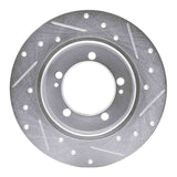R1 Concepts 1990-1994 Eagle Talon Rear Left Drilled & Slotted Silver Brake Rotor by R1 Concepts 631-72012L