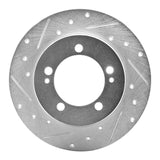 R1 Concepts 1990-1994 Eagle Talon Rear Left Drilled & Slotted Silver Brake Rotor by R1 Concepts 631-72012L
