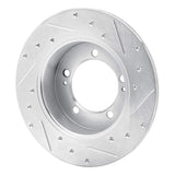 R1 Concepts 1990-1994 Eagle Talon Rear Left Drilled & Slotted Silver Brake Rotor by R1 Concepts 631-72012L