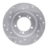 R1 Concepts 1990-1994 Eagle Talon Rear Right Drilled & Slotted Silver Brake Rotor by R1 Concepts 631-72012R
