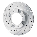R1 Concepts 1991-1992 Dodge Colt Front Left Drilled & Slotted Silver Brake Rotor by R1 Concepts 631-72013L