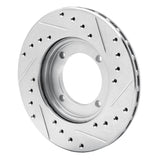 R1 Concepts 1991-1992 Dodge Colt Front Left Drilled & Slotted Silver Brake Rotor by R1 Concepts 631-72013L