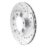 R1 Concepts 1991-1992 Dodge Colt Front Right Drilled & Slotted Silver Brake Rotor by R1 Concepts 631-72013R