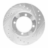 R1 Concepts 1991-1992 Dodge Colt Front Right Drilled & Slotted Silver Brake Rotor by R1 Concepts 631-72013R