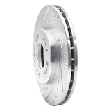 R1 Concepts 1991-2004 Dodge Stealth Front Left Drilled & Slotted Silver Brake Rotor by R1 Concepts 631-72015L