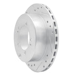R1 Concepts 1991-1999 Dodge Stealth Rear Left Drilled & Slotted Silver Brake Rotor by R1 Concepts 631-72016L