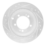 R1 Concepts 1991-1999 Dodge Stealth Rear Left Drilled & Slotted Silver Brake Rotor by R1 Concepts 631-72016L