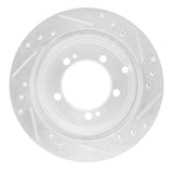 R1 Concepts 1991-1999 Dodge Stealth Rear Right Drilled & Slotted Silver Brake Rotor by R1 Concepts 631-72016R