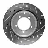 R1 Concepts 1991-1993 Dodge Stealth Rear Left Drilled & Slotted Silver Brake Rotor by R1 Concepts 631-72017L