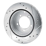 R1 Concepts 1991-1993 Dodge Stealth Rear Left Drilled & Slotted Silver Brake Rotor by R1 Concepts 631-72017L