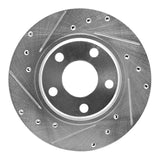 R1 Concepts 1990-1993 Mitsubishi Galant Front Left Drilled & Slotted Silver Brake Rotor by R1 Concepts 631-72018L
