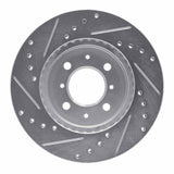 R1 Concepts 1990-1993 Mitsubishi Galant Front Right Drilled & Slotted Silver Brake Rotor by R1 Concepts 631-72018R