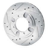 R1 Concepts 1991-1992 Mitsubishi Mirage Front Left Drilled & Slotted Silver Brake Rotor by R1 Concepts 631-72020L