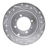 R1 Concepts 1992-2004 Dodge Colt Rear Left Drilled & Slotted Silver Brake Rotor by R1 Concepts 631-72021L