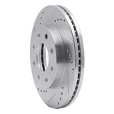 R1 Concepts 1988-2007 Dodge Colt Front Left Drilled & Slotted Silver Brake Rotor by R1 Concepts 631-72022L