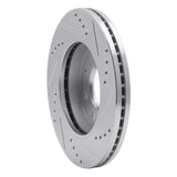 R1 Concepts 1988-2007 Dodge Colt Front Left Drilled & Slotted Silver Brake Rotor by R1 Concepts 631-72022L