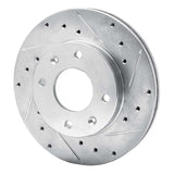 R1 Concepts 1988-2007 Dodge Colt Front Right Drilled & Slotted Silver Brake Rotor by R1 Concepts 631-72022R