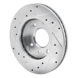 R1 Concepts 1988-2007 Dodge Colt Front Right Drilled & Slotted Silver Brake Rotor by R1 Concepts 631-72022R