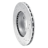 R1 Concepts 1992-2000 Dodge Colt Front Left Drilled & Slotted Silver Brake Rotor by R1 Concepts 631-72024L